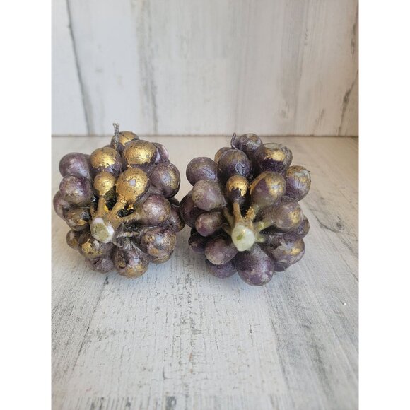 Rustic realistic grape vine candle home decor set - Picture 8 of 9